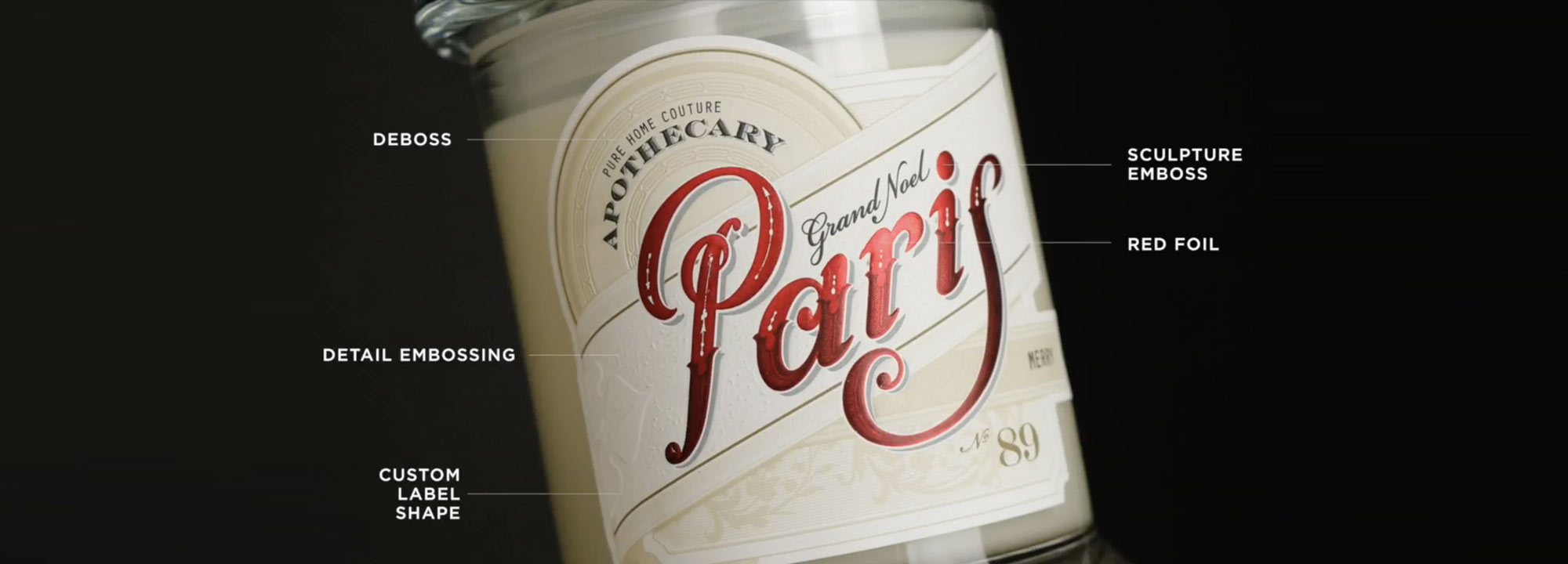 Paris Candle Label